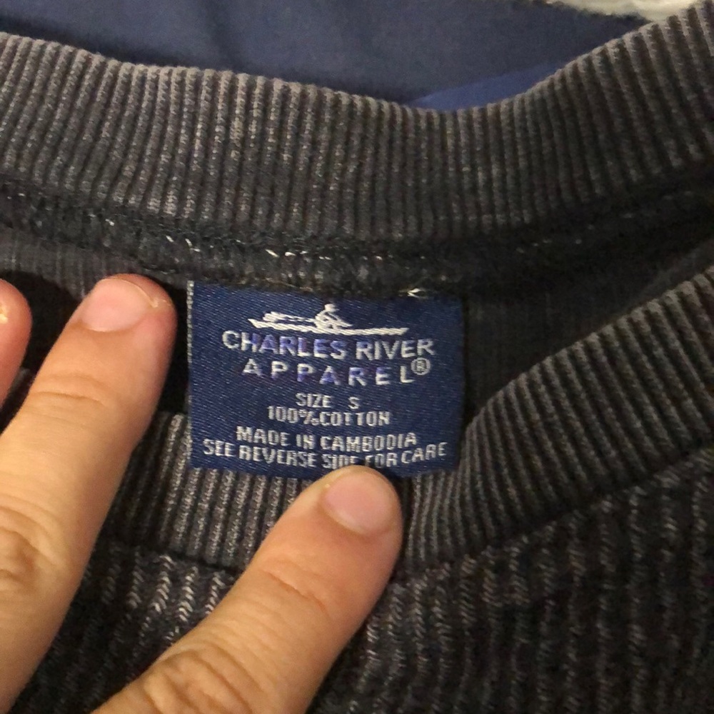 nice sweater. black gray